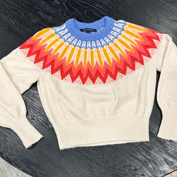 French Connection Sweaters - French Connection Multicolor Zigzag Women's Sweater